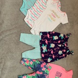 Tropical themed baby girl clothes